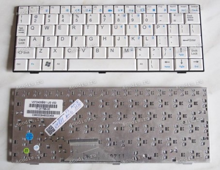 Keyboard Fujitsu Siemens Amilo M1010, Amilo Mini Ui 3520 б/у (White/Matte/US) белая матовая