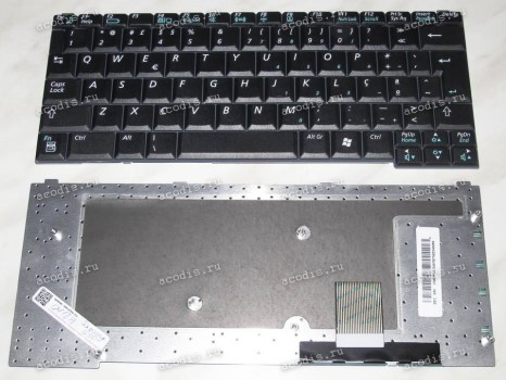 Keyboard Samsung NP-Q30 (p/n: BA59-01348F) (Black/Matte/PO) чёрная матовая