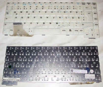 Keyboard Founder T3200 (White/Transparent/GR) белая прозрачная