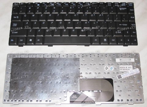 Keyboard TCL T31, HASEE Q300 (Black/Matte/US) чёрная матовая