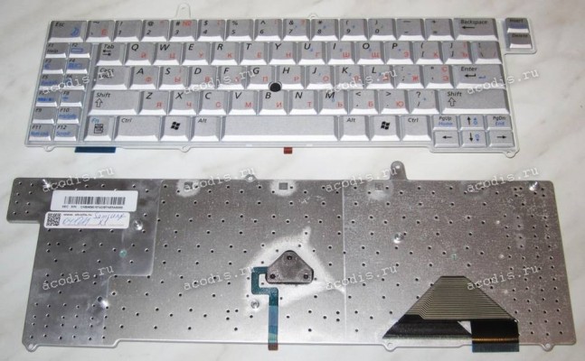 Keyboard Samsung NP-X1 (p/n: BA59-01574D) (Silver/Matte/RUO)серебр.мат.русиф