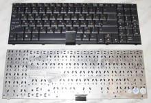 Keyboard Clevo D27, D900 (Black/Matte/RUO) черная матовая русифицированная