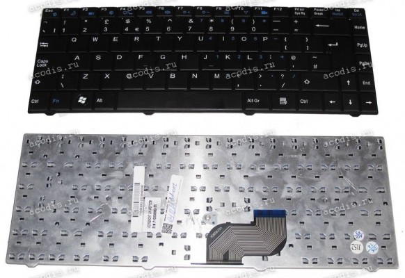 Keyboard Advent V021928CK7, 71GI30082-20 (Black/Matte/UK) чёрная матовая