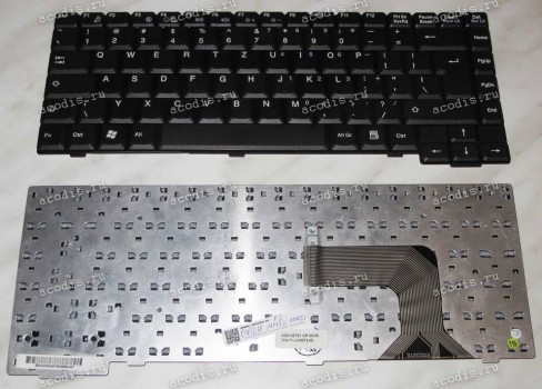 Keyboard Fujitsu M1450, M1451 K021327E1, 71-UK6072-00 (Black/Matte/US) чёрная матовая