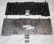 Keyboard Quanta G300A, RoverBook Explorer H575, H576L (Sunrex K020346G1, AEEI1MDU016, K020346H1) (Black/Transparent/US) чёрная прозрачная