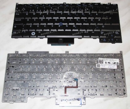 Keyboard Dell Latitude E4300 (Black/Matte/NW) чёрная матовая PointStick