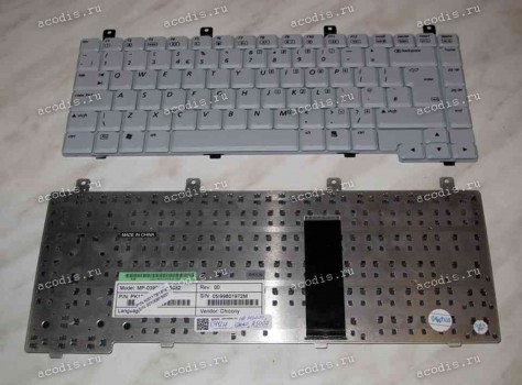 Keyboard HP/Compaq M2000, R3000, R4000, V2000 (Grey/Matte/UK) серая матовая