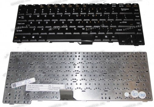Keyboard Asus L9, L9000, T9, T9000 (Black/Matte/US) чёрная матовая