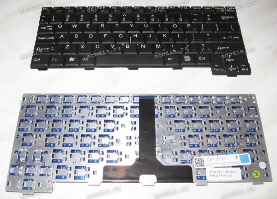 Keyboard Fujitsu Siemens LifeBook P1510, P1610 (Black/Matte/US) чёрная матовая