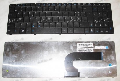 Keyboard Asus A52*, F50*, F70SL, G51*, G53JW, G60*, G72*, G73*, K52*, K53*, K73S, K74, N50*, N51*, N52*, N53*, N60, N61*, N70, N71*, N73*, N90*, P52*, P53, U50*, UL50*, UX50*, W90*, X52*, X61*, X66* (Black/Matte/IT) чёрная матовая