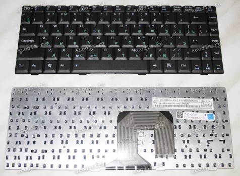 Keyboard Asus F6, F6*, F9, F9* (Black/Matte/RUO) чёрная матовая