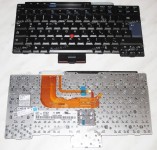 Keyboard Lenovo ThinkPad X300, X301 (Black/Matte/GR) чёрная матовая PointStick