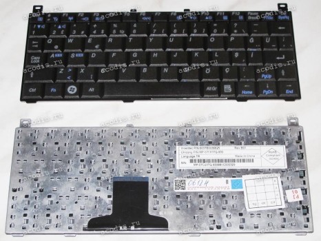 Keyboard Toshiba Satellite NB100 (Black/Matte/TR) чёрная матовая
