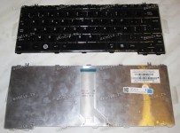 Keyboard Toshiba Satellite M800, U400, U405, U405D (Black/Glossy/BE) чёрная глянц.
