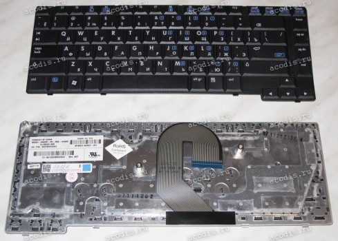 Keyboard HP/Compaq 6510B, 6515B (Black/Matte/RUO) черная матовая