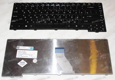 Keyboard Acer Aspire 4210, 4220, 4310, 4315, 4320, 4330, 4430, 4510, 4520, 4710, 4720, 4730, 4910, 4920, 4930, 5220, 5235, 5300, 5310, 5315, 5320, 5520, 5530, 5535, 5700, 5710, 5715, 5720, 5730, 5900, 5910, 5920, 5930, 6920, 6920G, 6935, 6935G (Black/Glos