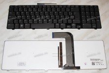 Keyboard Dell Inspiron 17R, N7010, N7110 (Grey-Black/Matte/LED/BR) серая в чёрной рамке матовая с подсветкой