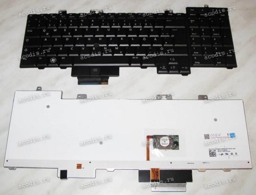Keyboard Dell Precision M6400 (Black/Matte/LED/GR) чёрная мат. PointStick