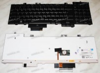 Keyboard Dell Precision M6400 (Black/Matte/LED/BR) чёрная мат. PointStick