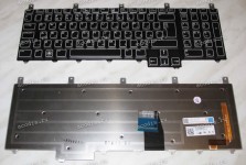 Keyboard Dell Alienware Area-51 M17x (Black/Matte/LED/AR) чёрная матовая с подсветкой