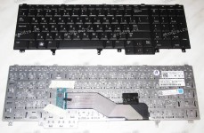 Keyboard Dell Latitude E6520 (Black/Matte/RUO) чёрная матовая