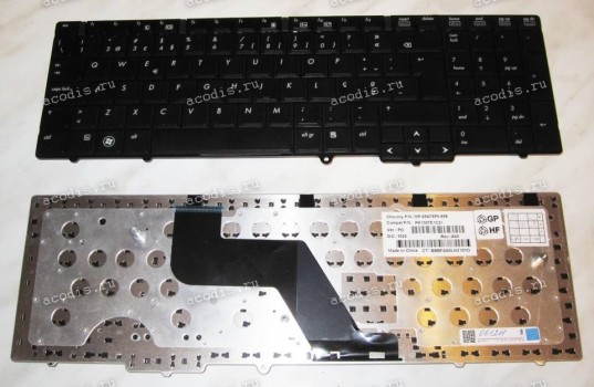 Keyboard HP/Compaq ProBook 6540B, 6545B, 6550B (Black/Matte/PO) черная матовая