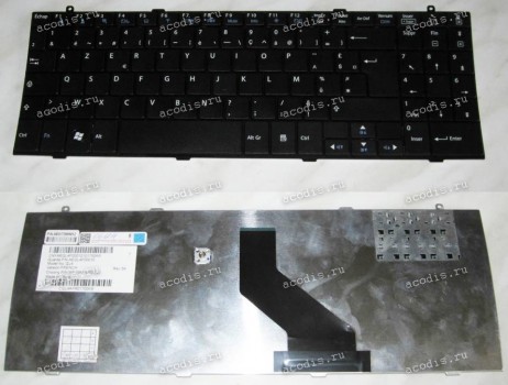 Keyboard LG Xnote P510 (Black/Matte/FR) чёрная матовая