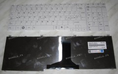 Keyboard Toshiba Satellite C65*, L65*, L67* (White/Matte/IT) белая матовая