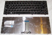 Keyboard Lenovo IdeaPad Z370 (Black-Pink/Matte/LA) черная в розовой рамке матовая