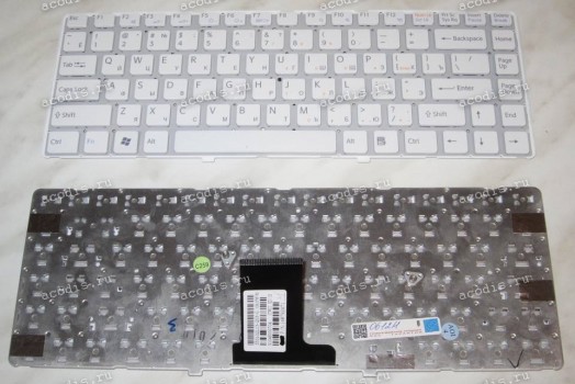 Keyboard Sony VPC-EA (p/n: 148792471) (White/Matte/RUO) белая матовая русифицированная