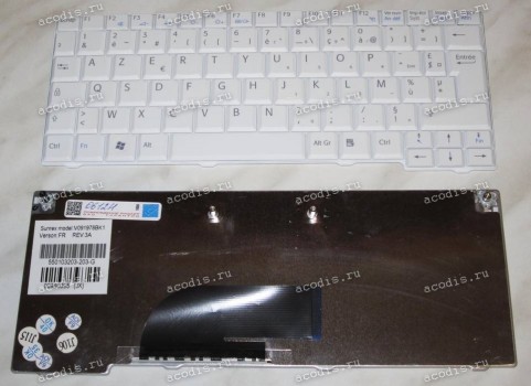 Keyboard Sony VPC-M12, VPC-M13 (White/Matte/FR) белая матовая