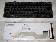 Keyboard Dell Alienware M11x R2, R3 (Black/Matte/LED/GR) чёрная матовая с подсветкой
