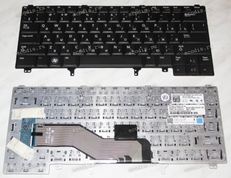 Keyboard Dell Latitude E6420 (Black/Matte/RUO) чёрная матовая русиф.