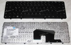 Keyboard HP/Compaq dv6-3000, dv6T-3000, dv6Z-3000 (Black/Matte/GR) черная матовая