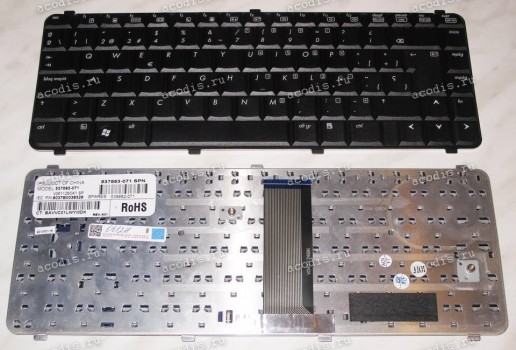 Keyboard HP/Compaq 510, 511, 515, 610, 615, CQ510,CQ511,CQ515,CQ610,CQ615,6530,6535 (Black/Matte/SP)