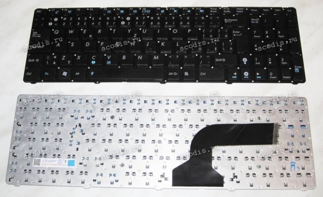 Keyboard Asus A52*, F50*, F70SL, G51*, G53JW, G60*, G72*, G73*, K52*, K53*, K73S, K74, N50*, N51*, N52*, N53*, N60, N61*, N70, N71*, N73*, N90*, P52*, P53, U50*, UL50*, UX50*, W90*, X52*, X61*, X66* (Black-Black/Matte/CZ) чёрная матовая