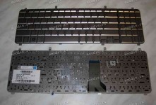 Keyboard HP/Compaq HDX X16, HDX16 (Silver/Glossy/US) серебристая глянцевая