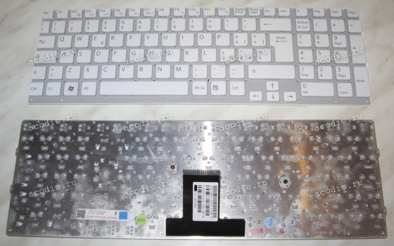 Keyboard Sony VPC-EB (p/n:148793451) (White/Matte/IT) белая матовая