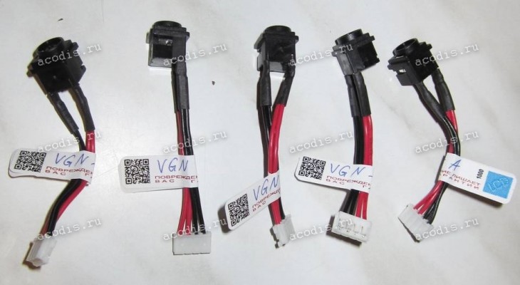 DC Jack Sony VGN-A + cable 53 mm + 4 pin