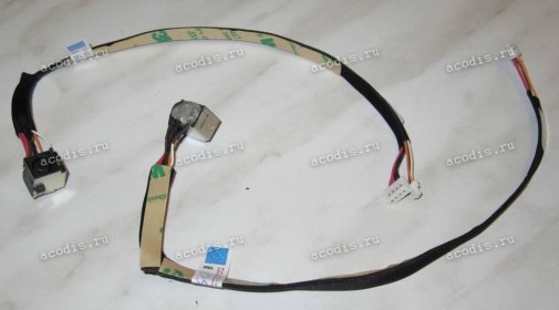 DC Jack HP ProBook 4510, 4510S + cable 215 mm и вбок 65 мм + 4 + 2 pin