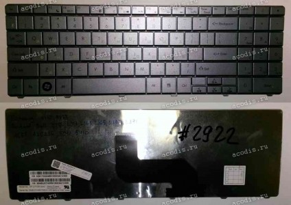 Keyboard Acer Aspire 5755G, 5830T, 5830G, Gateway NV53A, NV55C, NV59, NV59C (Black/Matte/RUL) чёрная матовая русифицированная