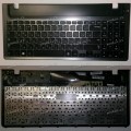 Keyboard Samsung NP350V5C-S1E, NP355V5C-S0CRU + topcase (p/n: BA75-04093C) (Black/Matte/RUO) черная матовая с большой рамкой чёрный металлик с отверстиями под динамики