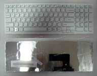Keyboard Sony VPC-EE / EH (Sony p/n: 148971361) (White-White/Matte/RUO) белая в белой рамке матовая