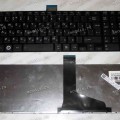 Keyboard Toshiba Satellite C850, C870, L850, L870, L875 (Black/Matte/RUO) чёрная матовая русифицированная