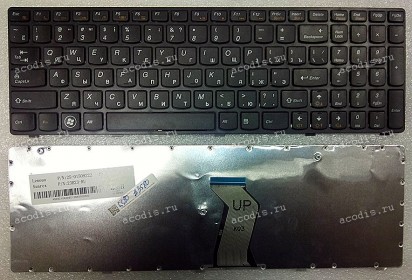 Keyboard Lenovo IdeaPad G580, G585, G780, Z580, Z580A, Z585, Z780 (Black/Matte/RUO) чёрная матовая русифицирован