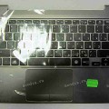 Keyboard Samsung NP530U3C-A02RU + topcase 5ULTRA series (p/n: BA75-04042M) (Black-DarkSilver/Matte/RUO) чёрная в тёмносеребристом топкейсе русифицированная