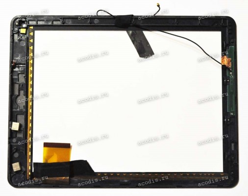 9.7 inch Touchscreen  50 pin, Digma iDs10 3G, черный с рамкой, разбор