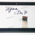 7.0 inch Touchscreen  61 pin, Digma iDn7 (без отв.) черный с рамкой, разбор