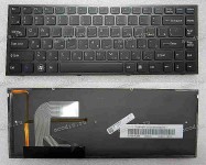 Keyboard Sony VPC-S (p/n:148779341) (Black/Matte/RUO) русифицированная