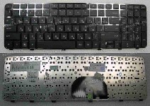 Keyboard HP/Compaq dv6-6000 (Black/Glossy/RUL) черная глянцевая